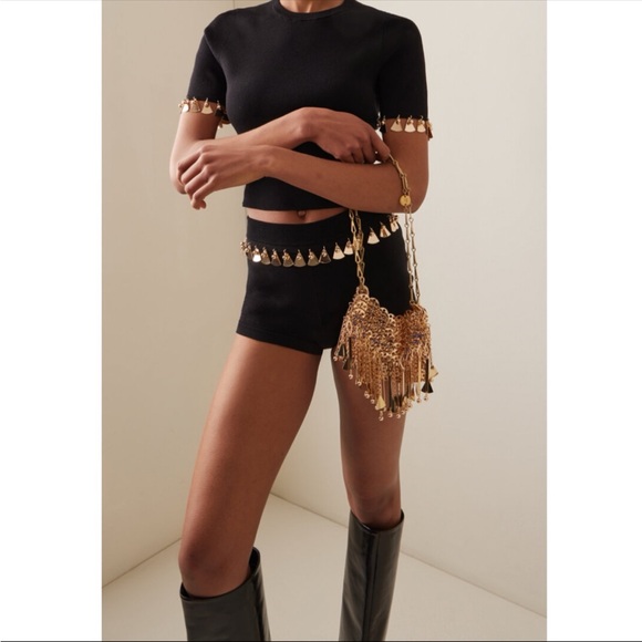 Embellished Chain Fringe Rabanne Bag - Picture 4 of 7